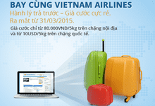 Trả trước hành lý quá cân của Vietnamairlines